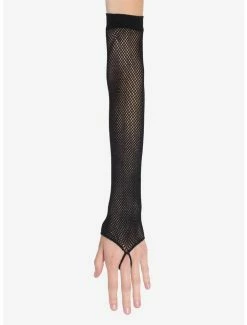 Flash Sale ❤️ Black Fishnet Ring Arm Warmers 🥰