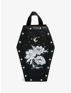 Cheap T-shirt Store 44 New 🌟 Floral Celestial Coffin Mini 🎒 Backpack 🤩