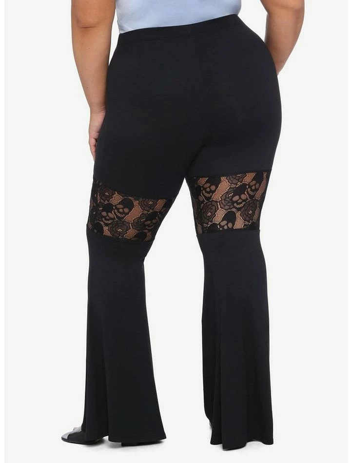 Deals โญ Skull Rose Lace Flared Leggings Plus Size ๐ฏ 2 Deals โญ Skull Rose Lace Flared Leggings Plus Size ๐ฏ - Image 2