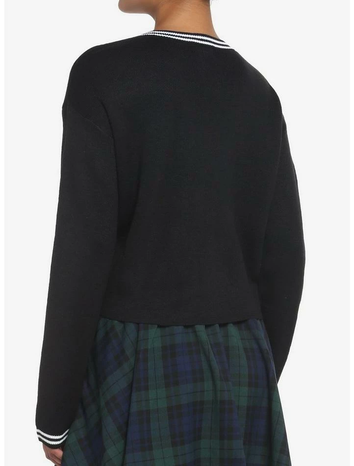 Wholesale 🤩 Skull Crest V-Neck 👧 Girls Sweater 👏 3 Wholesale 🤩 Skull Crest V-Neck 👧 Girls Sweater 👏 - Image 3