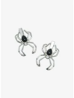 Wholesale 🛒 Large Silver Spider Hair Clip Set ⭐