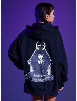 Best deal 🎁 Wednesday Darkness Friend Oversized 👧 Girls Hoodie 🌟 -Cheap T-shirt Store 19282028 av2