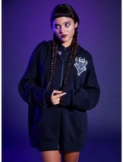 Cheap T-shirt Store 26 Best deal 🎁 Wednesday Darkness Friend Oversized 👧 Girls Hoodie 🌟