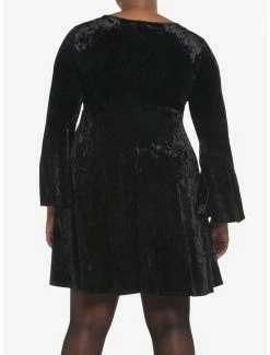 Cheapest π― Black Crushed Velvet Bell-Sleeve Mini π Dress Plus Size π 5 Cheapest π― Black Crushed Velvet Bell-Sleeve Mini π Dress Plus Size π -Cheap T-shirt Store 19501457 av2
