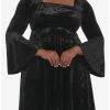 Cheapest 💯 Black Crushed Velvet Bell-Sleeve Mini 👗 Dress Plus Size 🌟