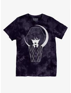 Best reviews of 👍 Wednesday Moon Purple Tie-Dye Boyfriend Fit 👧 Girls T-Shirt Plus Size ⌛