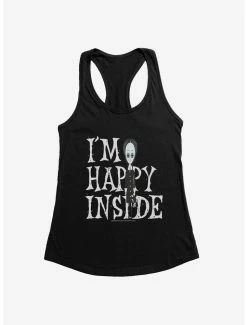 Wholesale ⭐ Addams Family I'm Happy Inside 👧 Girls Tank 🎉