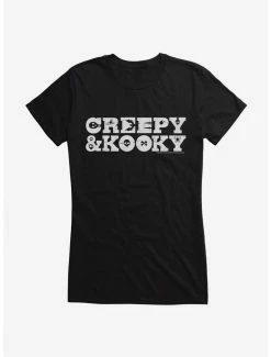 New 🌟 Addams Family Creepy & Kooky 👧 Girls T-Shirt 👏