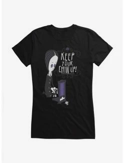 Buy 👍 Addams Family Keep Your Chin Up! 👧 Girls T-Shirt 🤩
