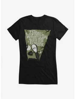 Top 10 ⭐ Addams Family Leave Me Alone 👧 Girls T-Shirt ⭐