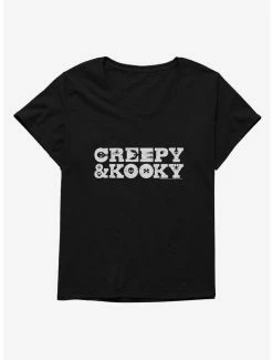 Budget 😉 Addams Family Creepy & Kooky 👧 Girls T-Shirt Plus Size 🔥