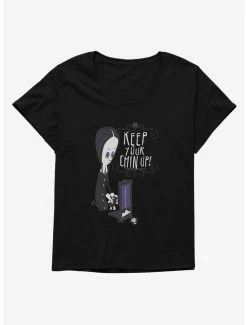 Hot Sale 🤩 Addams Family Keep Your Chin Up! 👧 Girls T-Shirt Plus Size 💯