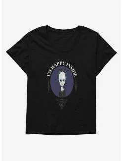 Buy ❤️ Addams Family Movie I'm Happy Inside 👧 Girls T-Shirt Plus Size 👍