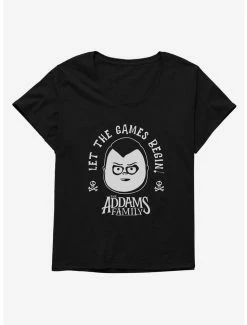 Cheap ❤️ Addams Family Movie Let The Games Begin 👧 Girls T-Shirt Plus Size 😍