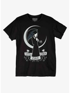 Budget 🛒 Wednesday Moon Boyfriend Fit 👧 Girls T-Shirt 🎁