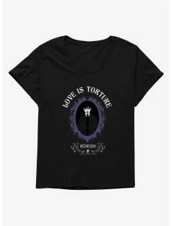 Cheapest 🛒 Wednesday Love Is Torture 👧 Girls T-Shirt Plus Size 🥰