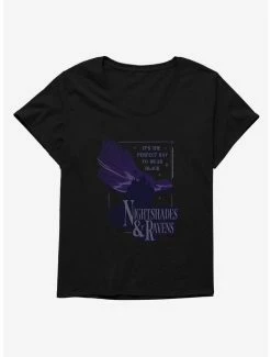 Wholesale 🔥 Wednesday Nightshades & Ravens 👧 Girls T-Shirt Plus Size ⭐