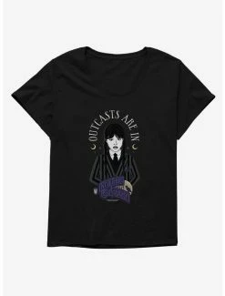 Buy 😀 Wednesday Outcasts Are In 👧 Girls T-Shirt Plus Size 👏
