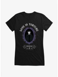 Budget 😀 Wednesday Love Is Torture 👧 Girls T-Shirt 🌟