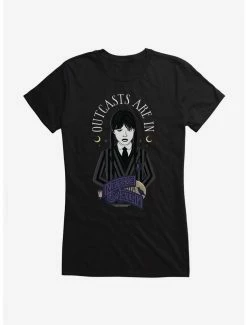 Coupon 🔥 Wednesday Outcasts Are In 👧 Girls T-Shirt ⌛