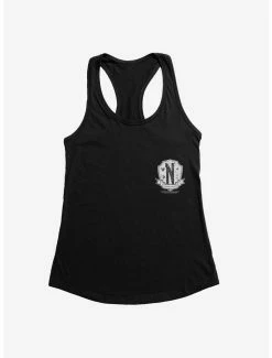 Coupon 🔔 Wednesday Nevermore Academy Crest 👧 Girls Tank 🤩 -Cheap T-shirt Store 20067854 hi