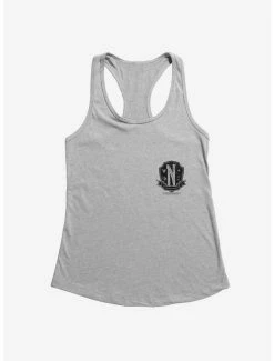 Coupon ๐ Wednesday Nevermore Academy Crest ๐ง Girls Tank ๐คฉ