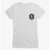 Hot Sale 🤩 Wednesday Nevermore Academy Crest 👧 Girls T-Shirt 🧨