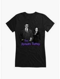 Best deal 🤩 The Addams Family Gomez And Morticia Addams 👧 Girls T-Shirt 🎉