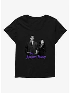 Hot Sale ✨ The Addams Family Gomez And Morticia Addams 👧 Girls T-Shirt Plus Size ❤️