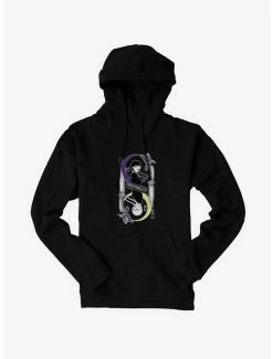 Deals 🔔 Wednesday Moon And Stars Doppleganger Card Hoodie ⭐