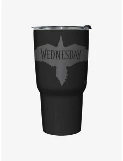 Best Pirce 👏 Wednesday Nevermore Raven Travel Mug 😍