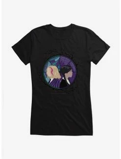 Flash Sale โ๏ธ Wednesday TV Series Enid And Wednesday Portrait ๐ง Girls T-Shirt ๐