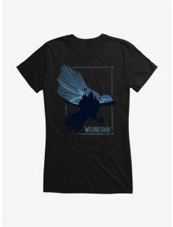 Brand new ⭐ Wednesday TV Series Raven 👧 Girls T-Shirt 🔥
