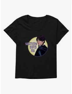Wholesale 😍 Wednesday TV Series Solitude Suits Me 👧 Girls T-Shirt Plus Size 👏
