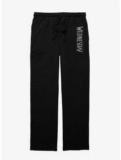 Cheapest 😀 Wednesday Name Logo Pajama Pants 💯