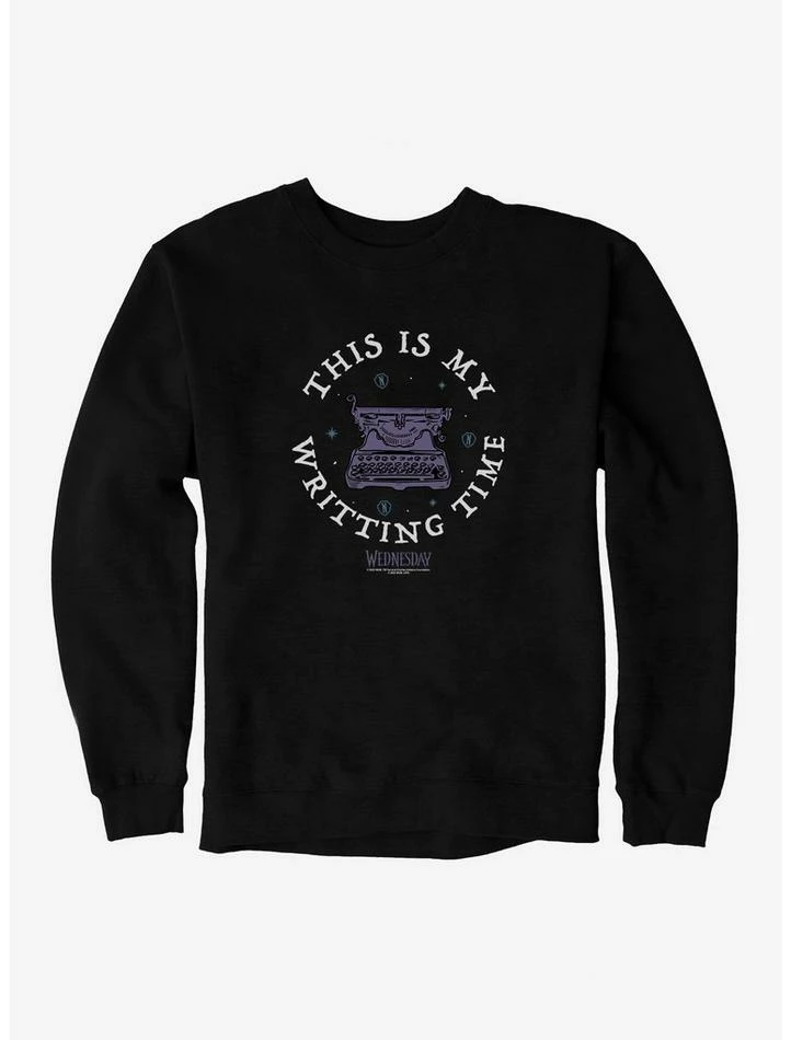 Coupon 🤩 Wednesday This Is My Writing Time Sweatshirt 🎁 1 Coupon 🤩 Wednesday This Is My Writing Time Sweatshirt 🎁