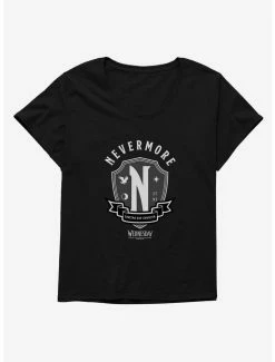 Top 10 ❤️ Wednesday Nevermore Academy Emblem 👧 Girls T-Shirt Plus Size 😉