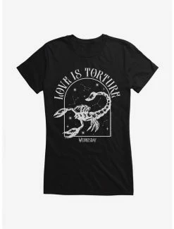 Hot Sale 🔥 Wednesday Love Is Torture 👧 Girls T-Shirt 🤩