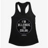 Best reviews of ✨ Wednesday I'm Allergic To Color 👧 Girls Tank 😉
